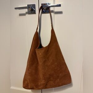Brown Suede Shoulder bag